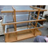 Free standing 4-tier display counter with glass shelves