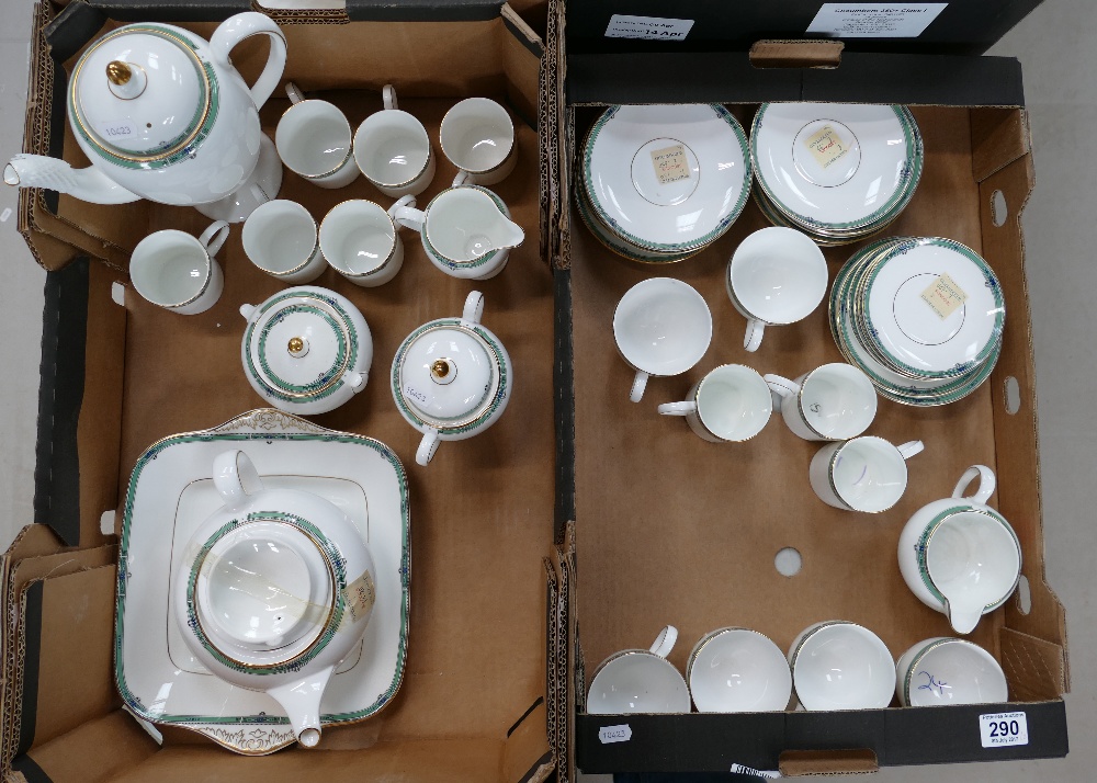 A good collection of Wedgwood tea and coffee ware in the Jade pattern to include cups, saucers,