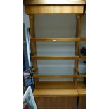 Large 4-tier display cabinet with illuminating glass shelving and lockable storage cabinet to