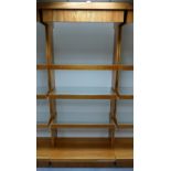 Large 4-tier display cabinet with illuminating glass shelving