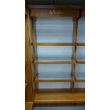 Large 4-tier display cabinet with illuminating glass shelving