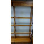 Large 4-tier display cabinet with illuminating glass shelving