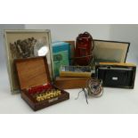 A collection of various items to include Veret electric bed warmer, Kodak Sterling II boxed camera,