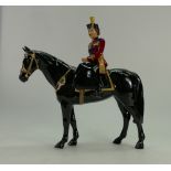 Beswick Queen Elizabeth II trooping the colour on black horse,