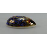 Royal Crown Derby paperweight Computer Mouse with gold stopper (boxed)