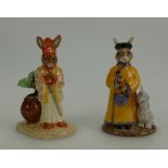 Royal Doulton Bunnykins figures Samurai DB280 and Mandarin DB252 limited edition for UKI ceramics