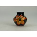 Moorcroft vase decorated in the Tigris Lilies design by Rachel Bishop 2011,