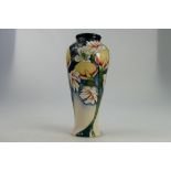 Moorcroft vase decorated in the Royal Wedding design by Nicola Slaney, height 21.