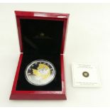 Royal Canadian Mint Silver commemorative proof coin 2013, 5 ounce 25th Anniversary Maple leaf coin,