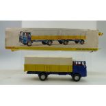 Dinky model of Mercedes Benz truck and trailer in original box (trailer missing)