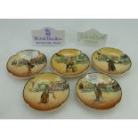 Royal Doulton series ware set of Dickensware shaped dishes,