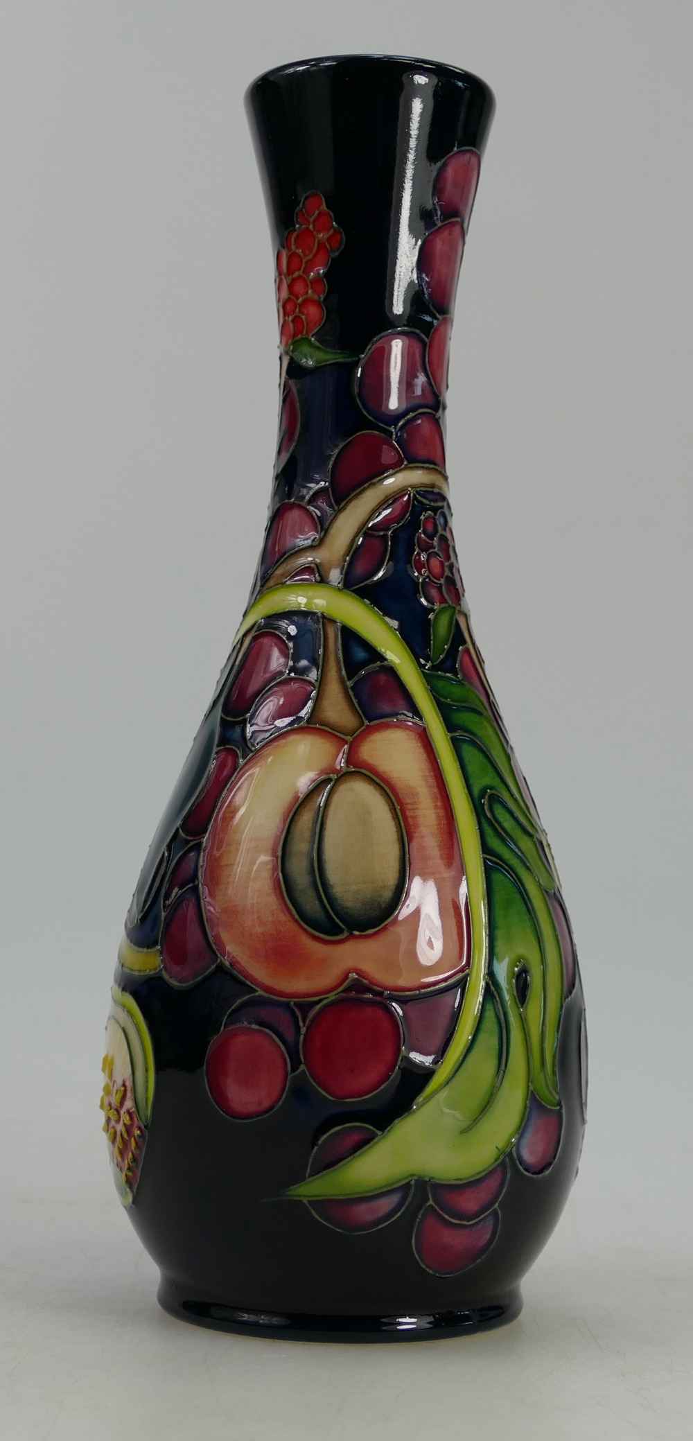 Moorcroft vase decorated in the Queens Choice design by Emma Bossons 2000, height 21. - Image 2 of 4