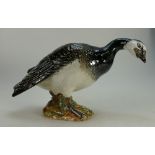 Beswick rare model of Barnacle Goose lamp base 1052 with factory made hole on its back