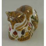 Royal Crown Derby large paperweight Cottage Garden Cat