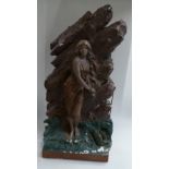 1930s Chalk figure of Andromeda height 77cm (some paint flaking)