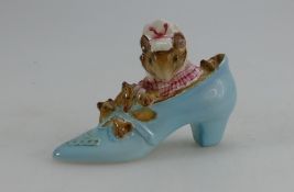 Beswick Beatrix Potter Figure Old Woman who lived in a shoe (embossed number to base,