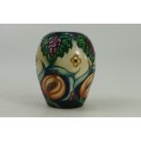 Moorcroft small vase decorated in the Pomegranate Revival design by Rachel Bishop 2011,