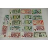 17 Bank notes to include England, Scotland, Guernsey and others,