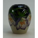 Moorcroft Festive Friends vase by Kerry Goodwin height 10cm