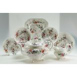 An exceptional collection of 19th century Minton Felspar patterned 72 porcelain dinnerware to