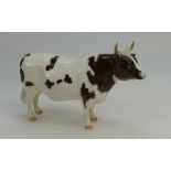 Beswick Ayrshire bull 1454B (restoration to end of one horn)