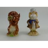 Beswick Beatrix Potter figures Squirrel Nutkin and Amiable Guinea Pig both BP2 (2)