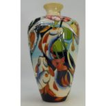 Moorcroft vase decorated in the Duckpond design, limited edition of 50 by Emma Bossons, height 31.
