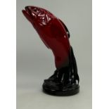 Royal Doulton flambe leaping salmon height 30cm