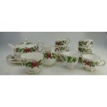 A good collection of Wedgwood Star Flower Dinner Ware to include cups, saucers, teapot,