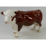 Beswick Polled Hereford Bull model 2549A