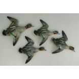 Beswick Teal wallplaques 1530-1 (restored head) and 3x 1530-2 (4)