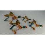 A graduated set of Beswick mallard duck wall plaques 596-1,2,