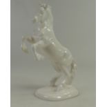 Beswick Rearing Welsh Cob in opaque white model 1014