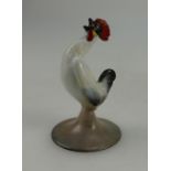 Royal Doulton rare early small model of crowing cockerel in natural colours,