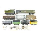 A collection of O Gauge model made items to include unfinished merchant navy class engine and