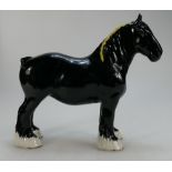 Beswick Shire Horse 818 in black colour way