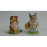 Beswick Beatrix Potter figures Mrs Tittlemouse and Timmy Willie both BP2 (2)