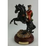 Royal Doulton model of Dick Turpin on rearing black horse HN3272,