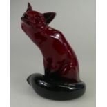 Royal Doulton Flambe Large Seated Fox