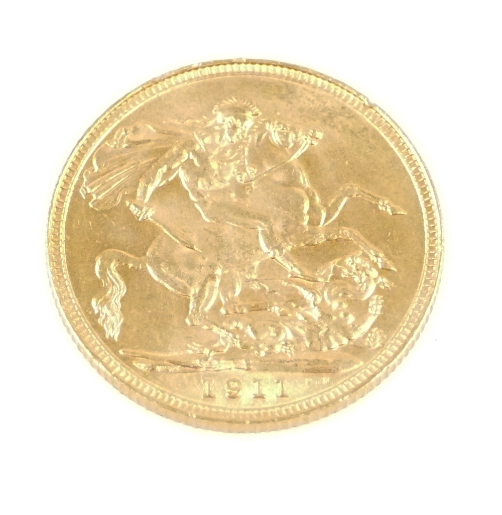 1911 gold full sovereign - Bild 2 aus 2