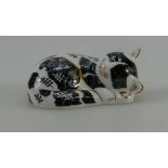 Royal Crown Derby paperweight Misty Kitten with gold stopper exclusive for collectors guild (boxed)