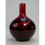 Royal Doulton flambe woodcut vase 1618,