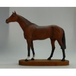 Beswick Racehorse on Plinth (height 31cm)