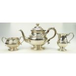 Silver teapot,