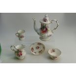 Hammersley china 15 piece coffee set signed F Howard