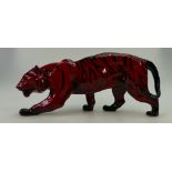 Royal Doulton flambe model of a stalking tiger,