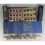 A large collection of mainly early mid 20th century copper coins largely in VF and EF+ conditions,