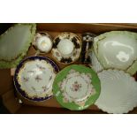 A collection of 19th century Coalport china including trio, various plates,