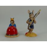 Royal Doulton Bunnykins figures Dodgem DB249 limited edition for UKI ceramics and Federation DB224