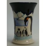 Moorcroft Family on Ice Penguin vase by Nicola Slaney height 16cm